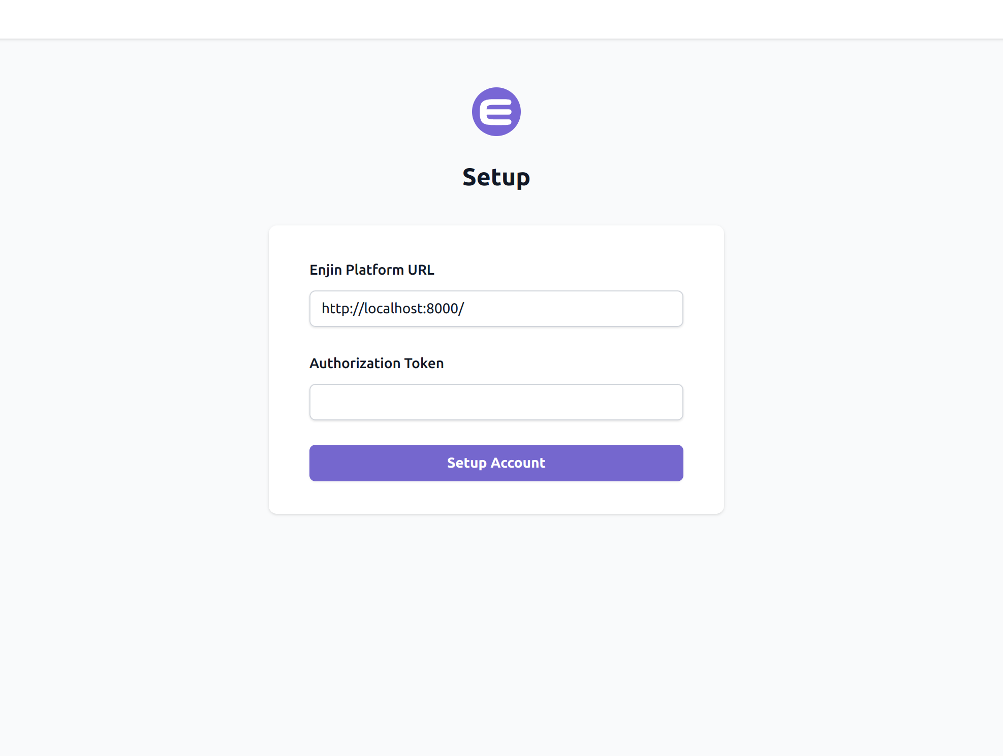 Setup Configuration